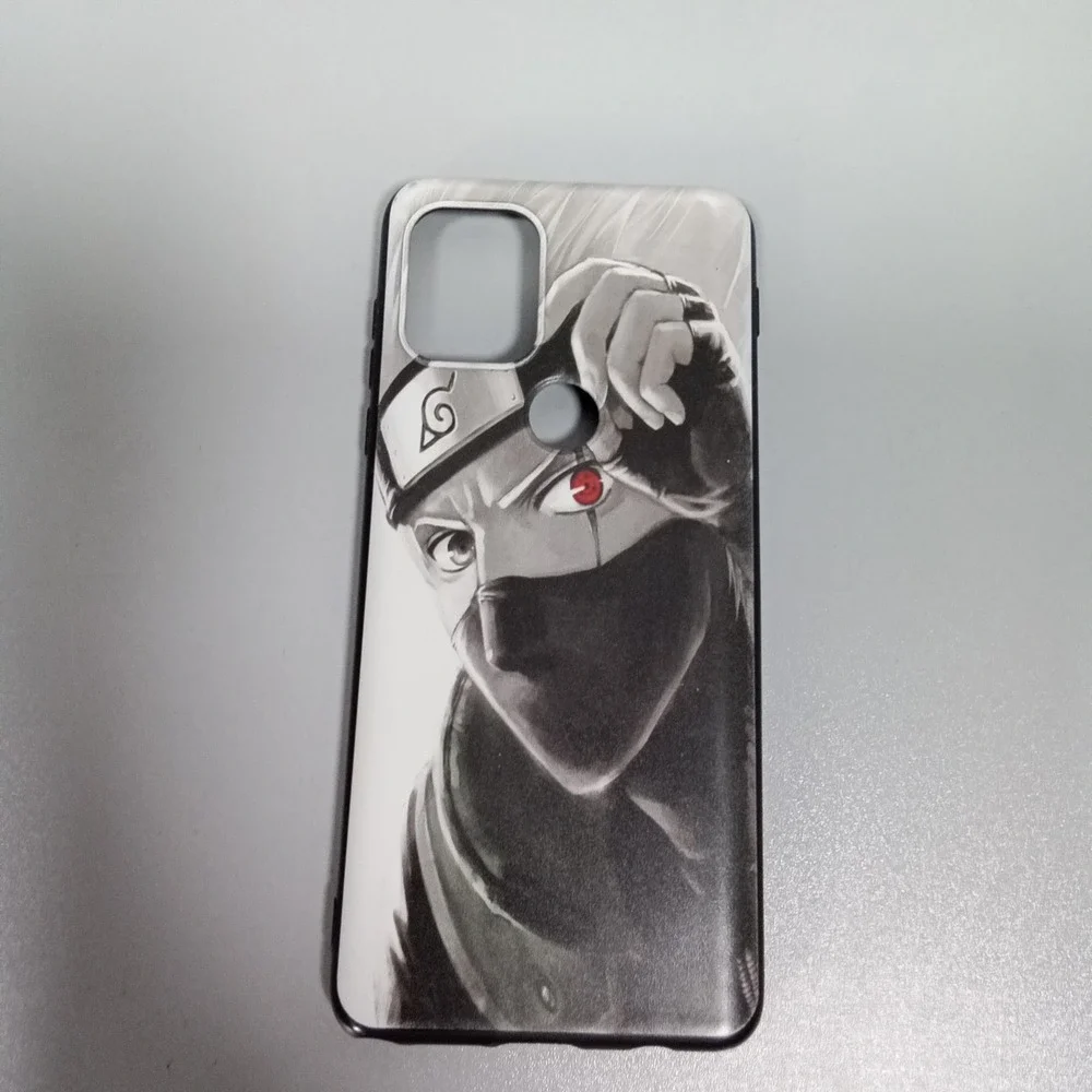 Naruto Kakashi Hatake Anime Phone Case Black White Sharingan Eye 6.5x3 Inch